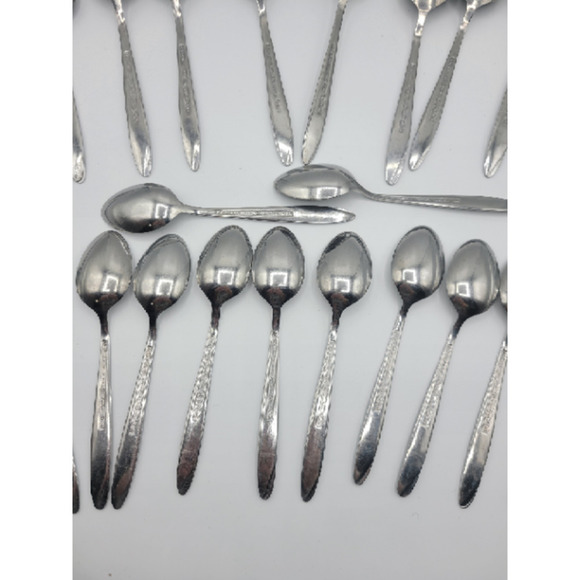 Stanley Roberts Florentine‎ Rose stainless steel 16 tsp 8 tbsp (24) - Picture 11 of 15